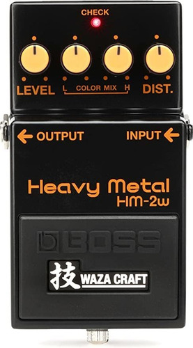 Boss Hm-2w Waza Craft - Pedal De Distorsión De Metal Pesad.