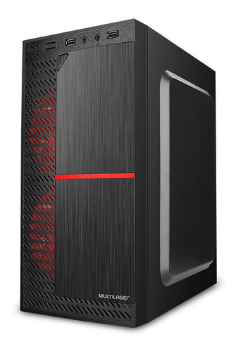 Gabinete Gamer Micro Atx Com 2 Coolers Multilaser - Ga206 Cor Preto