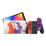 Nintendo Switch Oled Edición Pokémon Escarlata Y Púrpura