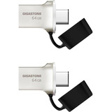 Gigastone Z50 64 Gb 2 Unidades 2 En 1 Unidad Flash Otg Dual 