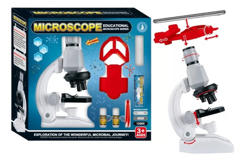 Kit De Ciencia Para Niños Microscopio Juguete Educativo