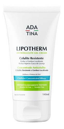 Lipotherm Gel Creme Para Celulite E Gordura Localizada