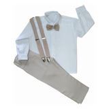 Roupa Batizado Infantil Masculino Com Calça De 1 A 3 Anos