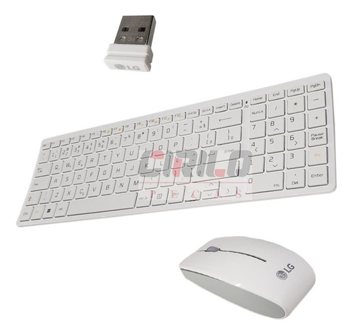 Kit Teclado E Mouse Sem Fio Wireless Computador E Notebook