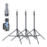 Kit 3 Tripies Lightstand Uso Rudo Heavy Duty Linco 1.55m