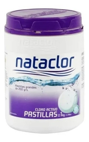 Cloro En Pastillas Nataclor X 1 Kg, Pileta Pastillas 200grs