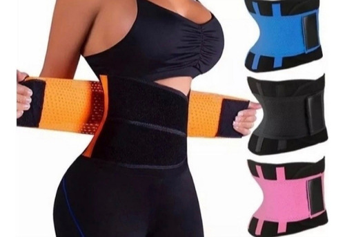 Cinturon Para Pesas Mujer Faja Gym Trabajo Carga Sport