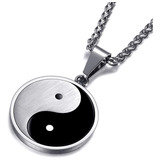 Moo&lee Collar Con Colgante Pequeño Yin Yang Taichi Con Cade