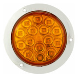 Plafon 15 Led Redondo 4 Pulgadas Alta Baja Estrobo 12-24v