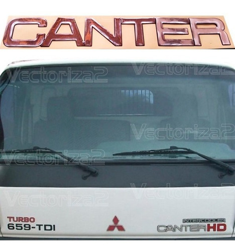 Emblema Canter Camion Mitsubishi 659-tdi  Foto 2