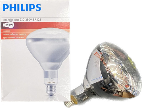 Kit 10 Lâmpadas Aquecimento Alimento Infra 250w Philips
