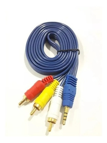 Cable De Audio 3 A 1 Rca Full Sonido 3 Metros Seeline