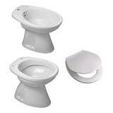 Juego De Baño Inodoro Corto Tapa Bidet Capea Italiana Ahora1