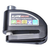 Candado Freno Disco Con Alarma 110db Moto 2 Llaves