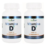 2 Frascos De Vitamina D3 Con 60 Caps Sabor Sin Sabor