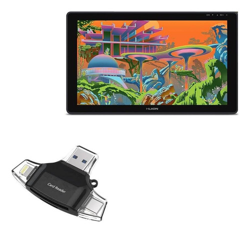 Lector De Tarjetas Sd Y Microsd Compatible Con Huion Kamvas 