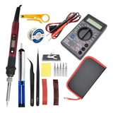 Kit Soldador De Estaño Digital Electrico Tester Soldadura