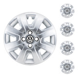  X4 Tazas Volkswagen Saveiro 2014/20 De 14 Pulgadas Con Logo