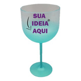 12 Unid Taça De Gin Drink Personalizada Como Quiser 20cm Alt