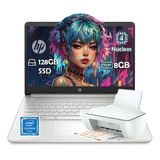Laptop Hp 14 Intel Celeron N4120 128gb 8gb Ram W11h + Kit