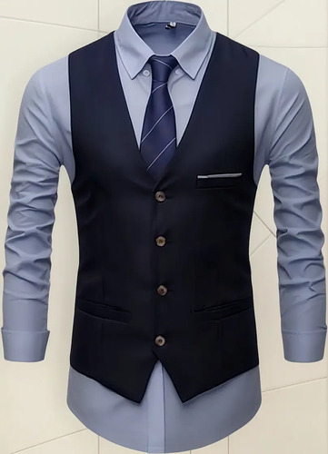 Chaleco De Traje, Chaleco De Vestir, Chaleco Slim Fit[u]