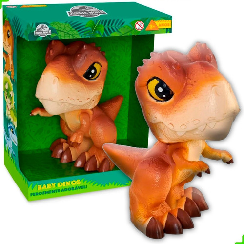 Boneco Dinossauro Jurassic World T-rex Babt Dino Infantil