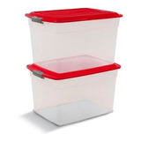 Caja Plástica Col Box De 34 Lts. Colombraro 2 Unidades