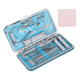 Kit De Manicura Y Pedicura, Juego De Cortaúñas De Acero Inox