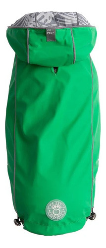 Gfpet Chaqueta Impermeable Reversible Perro Verde - Medium