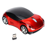 Mouse Para Laptop Sem Fio Smart Red, Em Forma De Carro, Jogo