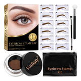 Kit De Plantillas De Cejas, Kit De Estampado De Cejas - Kit