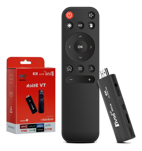 Jes Tv Stick 4k De Wifi 4k 16gb Negro Con 2gb De Memoria