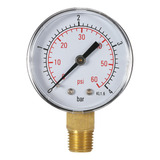 Pool Water Manometer 50 Mm 0~60 Psi 0~4bar 1/4 Npt