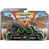 Hot Wheels Monster Jam Doble Grave Digger Vs Avenger Truck