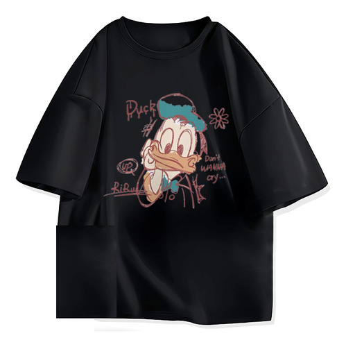 Playera De Manga Corta De Algodón Puro Creative Donald Duck