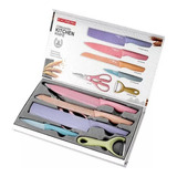 Juego Set Cuchillos Cocina Profesionales Kit X6 Piezas Chef