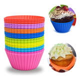 Moldes Silicona Capacillos X12 Cupcakes Muffins Reposteria 