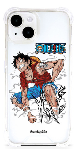 Funda Celular Para iPhone One Piece Luffy Transparente