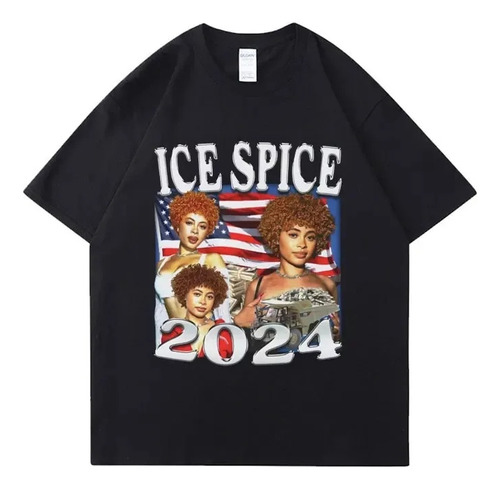 Camiseta De Manga Corta Con Estampado Gráfico Ice Spice 2024