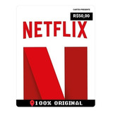 Cartão Pré-pago Netflix R$ 50,00 Reais Envio Imediato