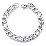 Pulseira Masculina Grossa Aço Inox Cirúrgico Legítimo 3x1