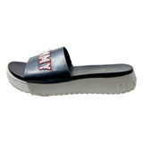 Sandalias Tommy Hilfiger C/plataforma Azul/blanco Original 