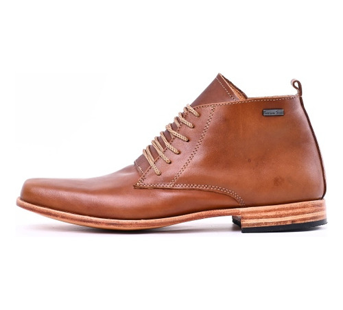 Bota De Vestir Hombre - Cuero Vacuno - Booties Brown