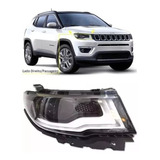 Farol Jeep Compass Novo 2017 2018 2019 Direito Passageir Led