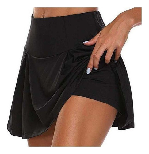 Falda Pantalón Deportiva De Fitness Corto Tenis Ropa Muj [u]