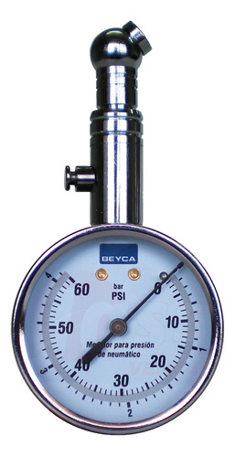 Medidor De Aire Presión Neumaticos Cromado 60psi Orlan Rober