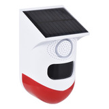 Sensor De Sirena Exterior Solar Solar De Movimiento Con Alar