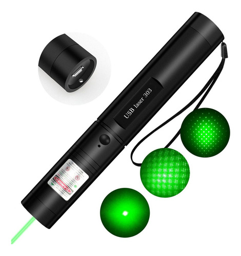 Apuntadores Laser Recargable Verde Potente 5000 Mw 15