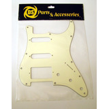 Ds Pickguard Stratocaster Color Crema Hss 3c. 11 Agujeros 