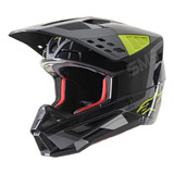 Casco Cross S-m5 Rover Ngo/ama Fluo/grs